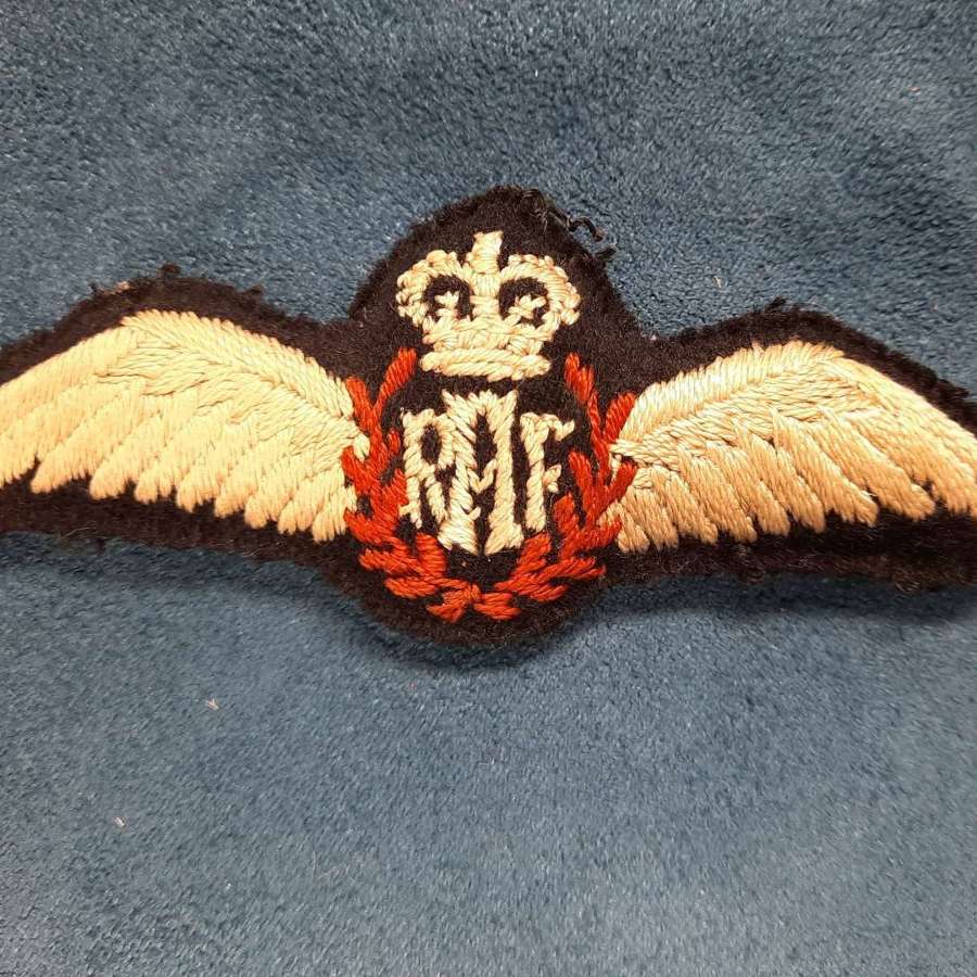 RAF 1950s Padded Pilots Wings Patch