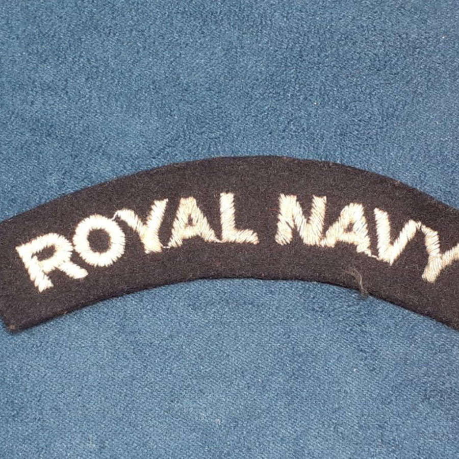 Royal Navy Paste Shoulder Title