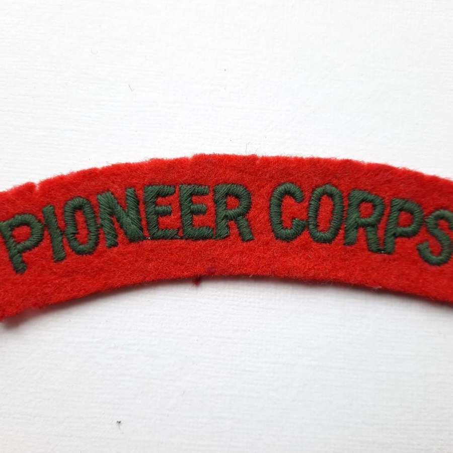 WW2 Pioneer Corps Shoulder Title