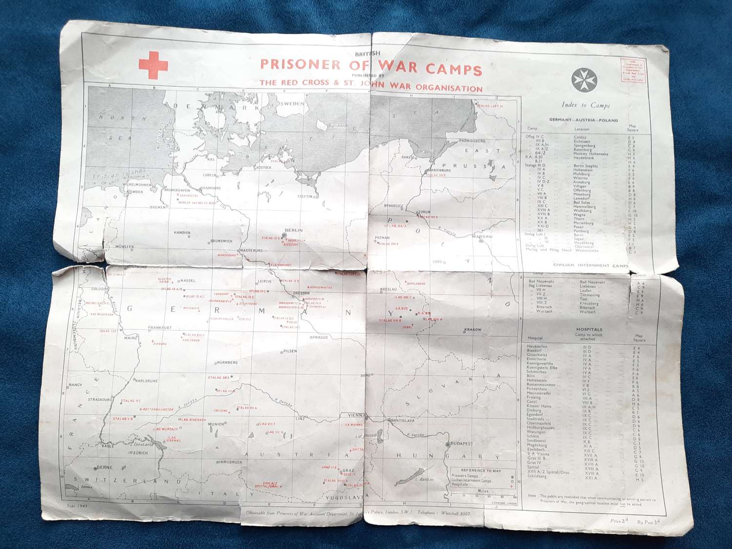 WW2 Prisoner of War Camp Map