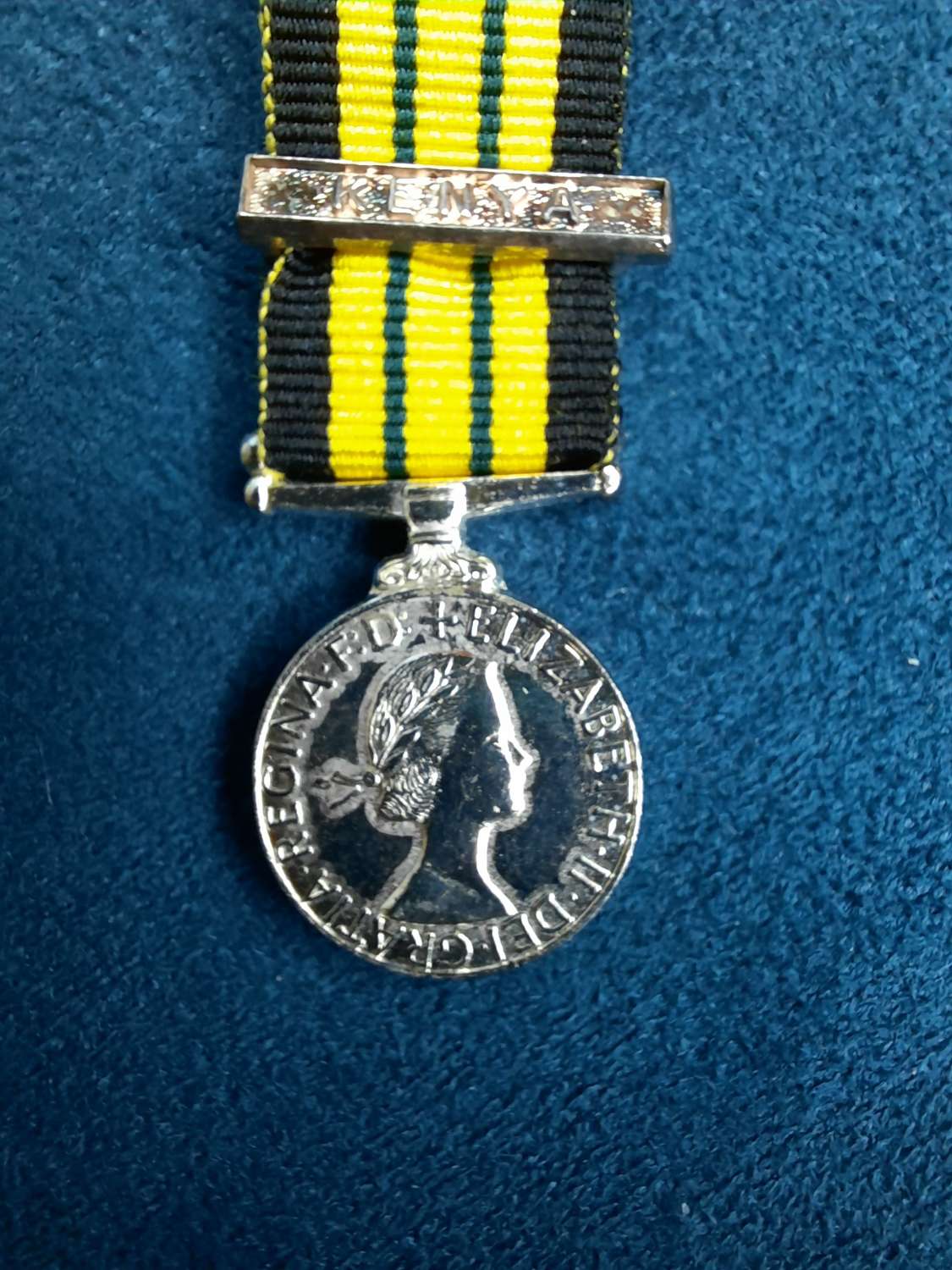 Miniature Africa General Service Medal ERII