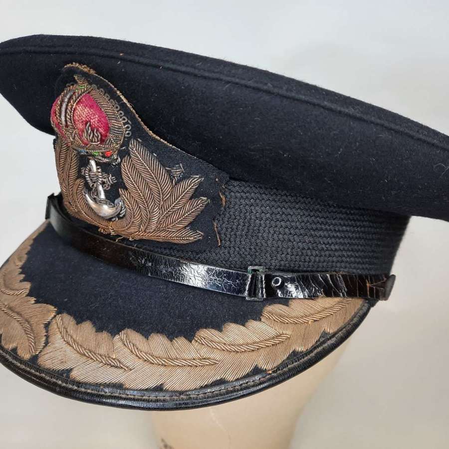 WW2 Royal Navy Captain's Cap