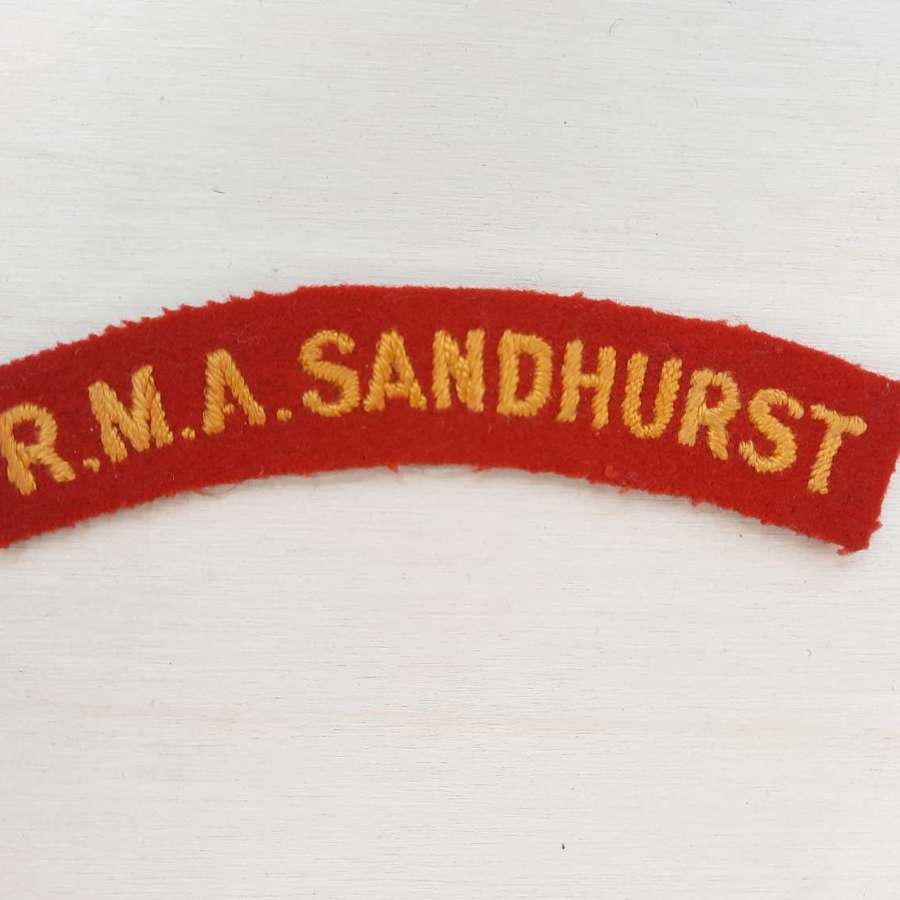 Royal Miliary Academy Sandhurst Shoulder Title