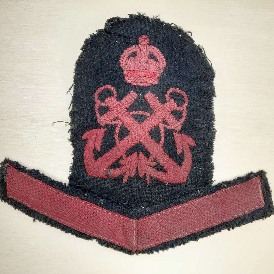 WW2 Royal Navy Chief Petty Officer with Good Conduct Stripe