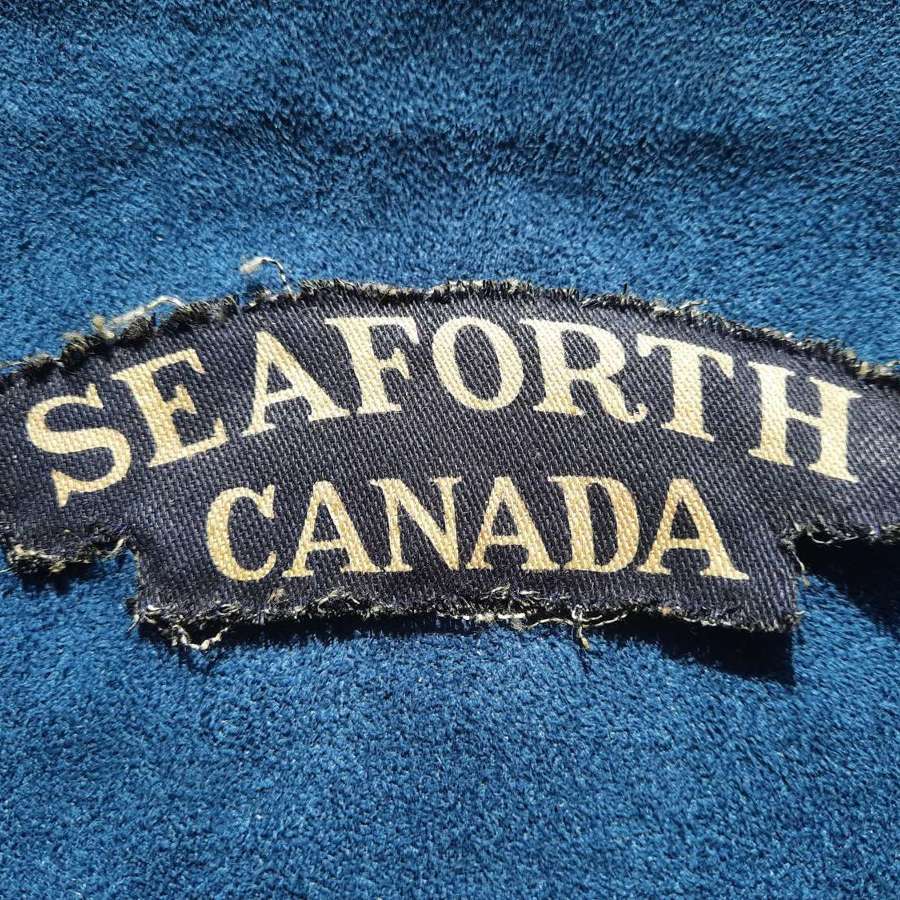 WW2 Seaforth Canada Printed Shoulder Title