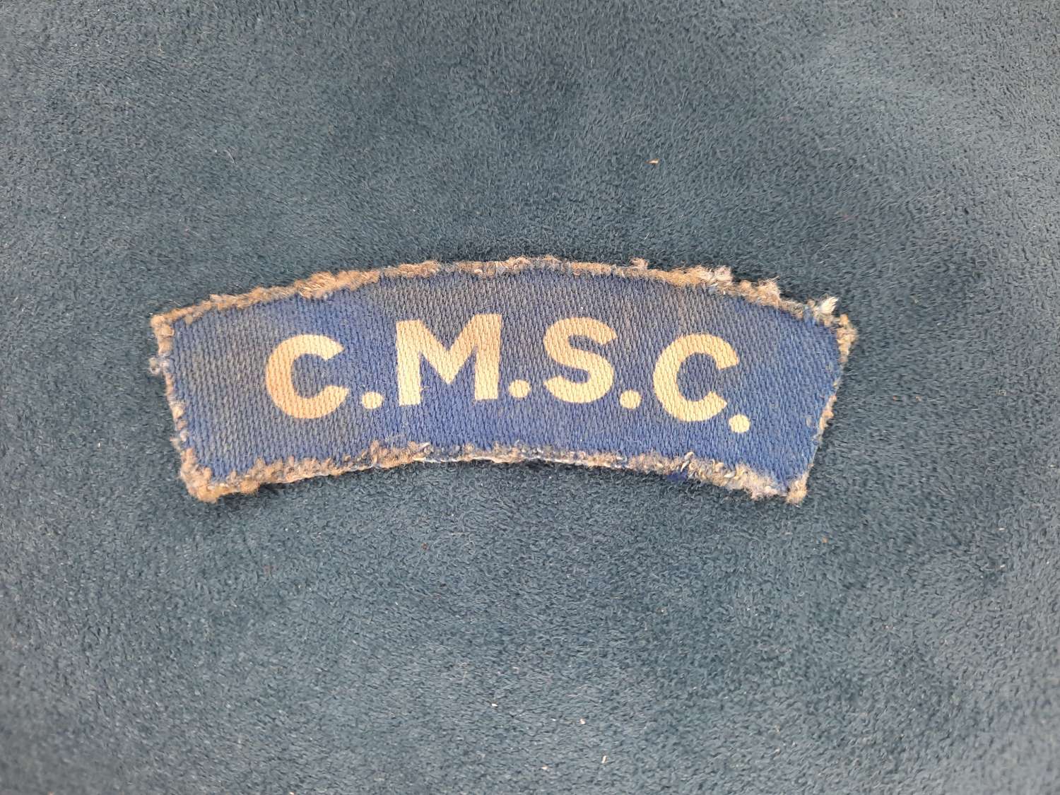 WW2 C.M.S.C. Printed Shoulder Title