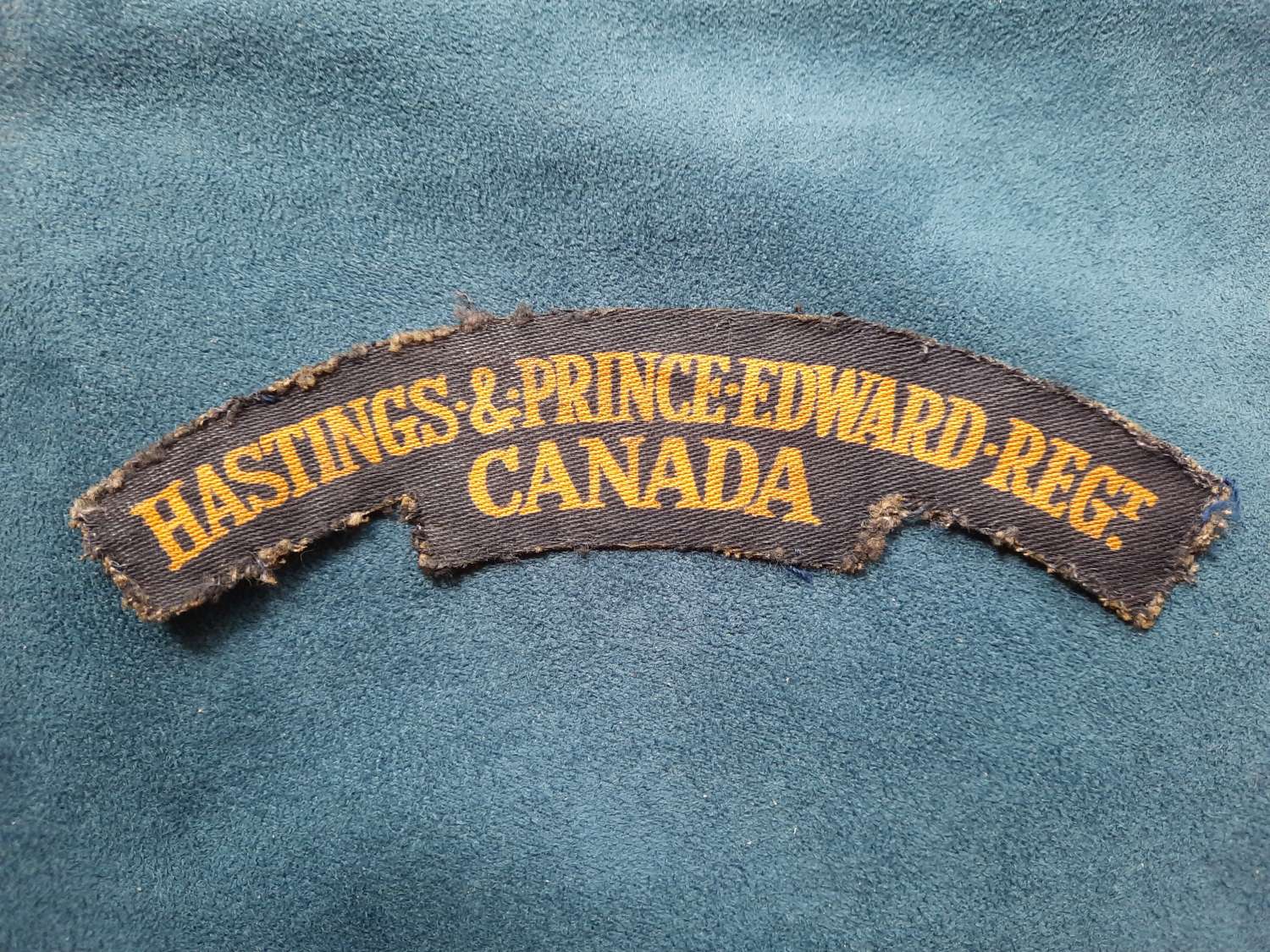 Hastings & Prince Edward Regiment Printed Shoulder Title