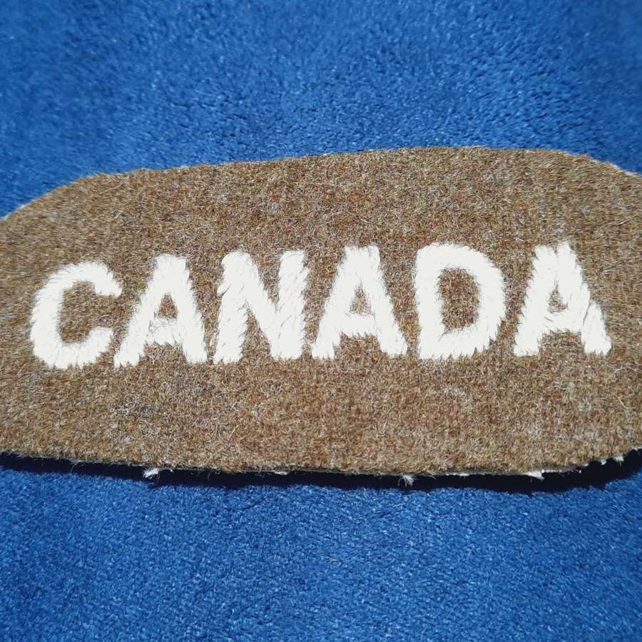 CANADA Shoulder Title