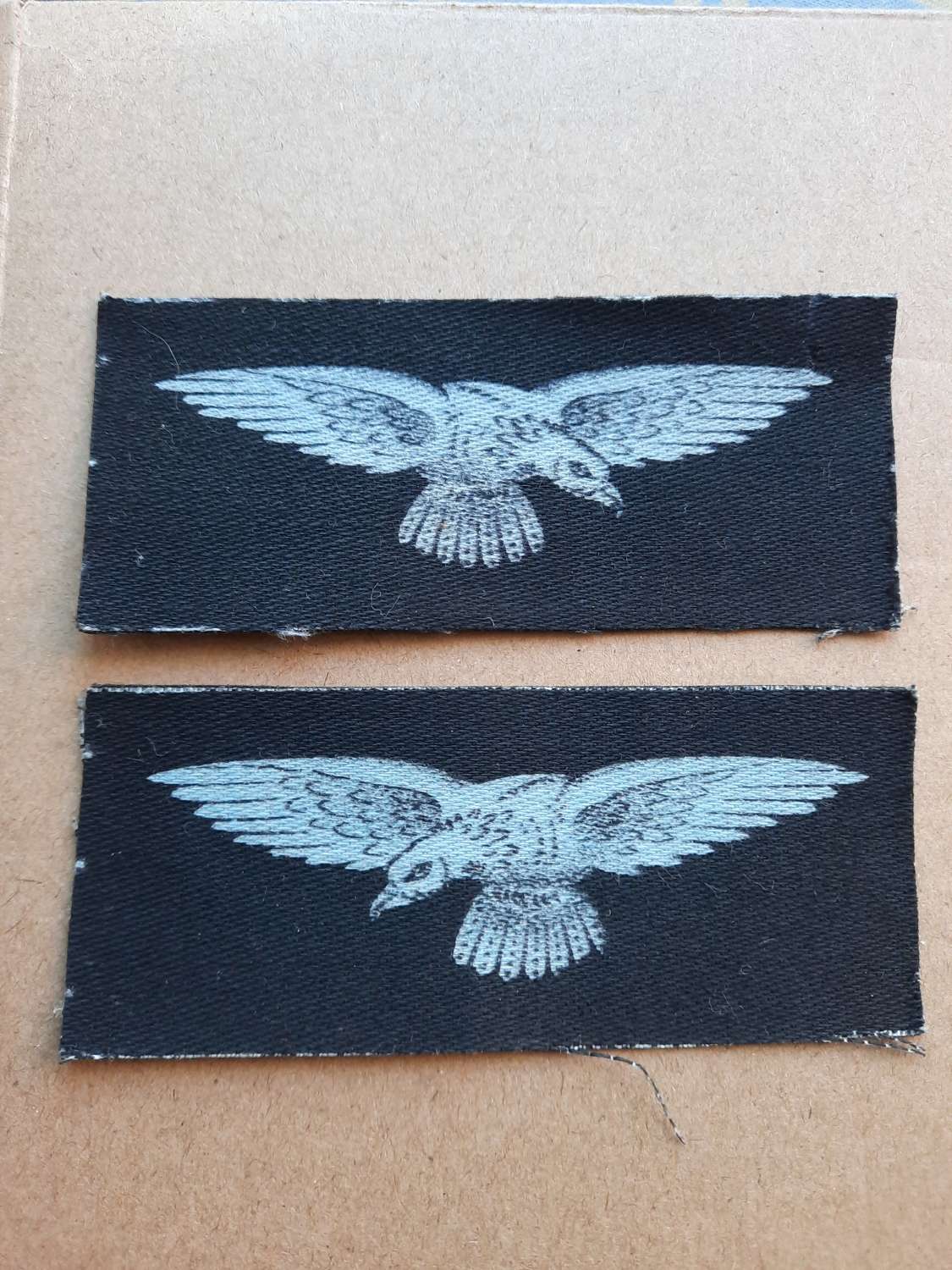 Pair of Printed RAF Shoulder Eagles