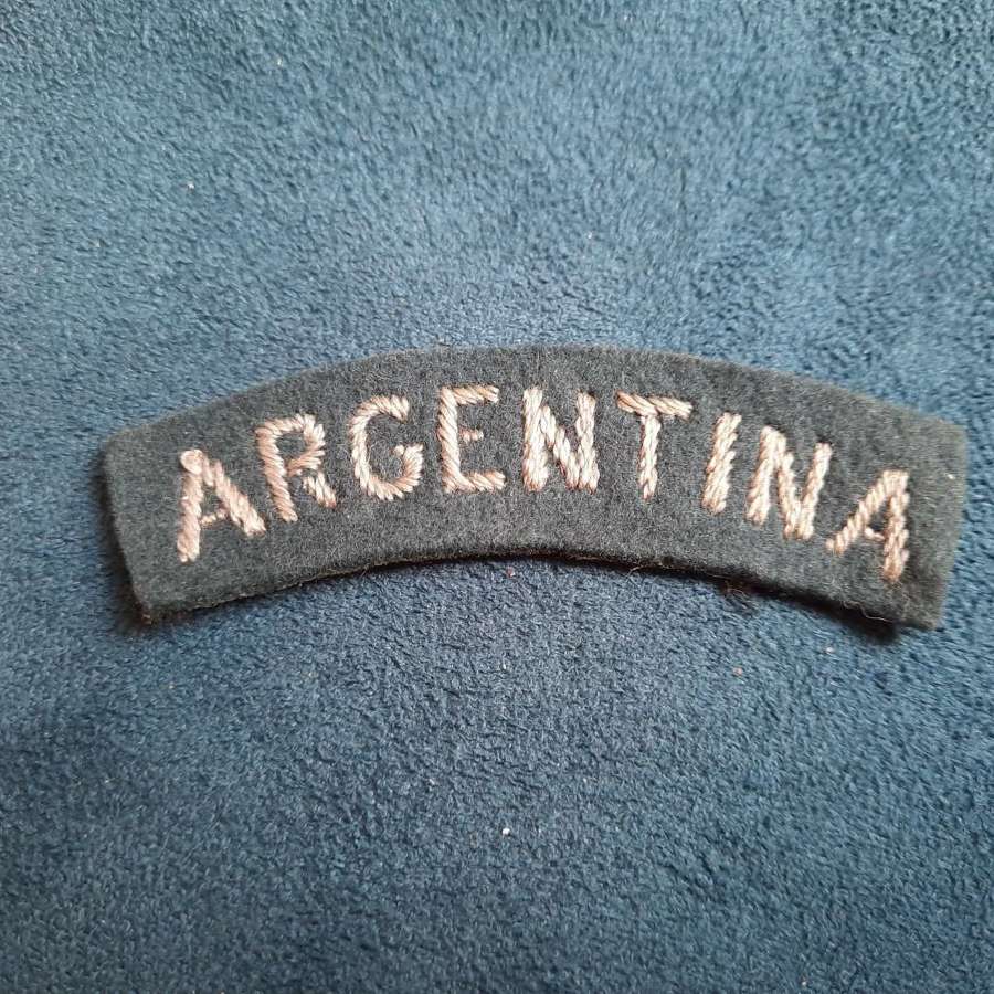 WW2 ARGENTINA Shoulder Title