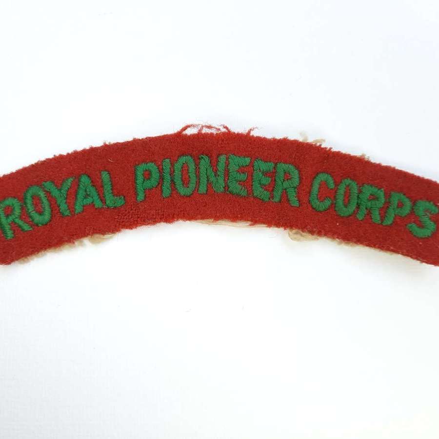 Royal Pioneer Corps Shoulder Title