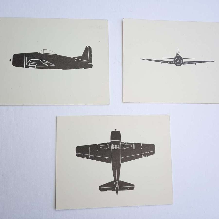 F8F Bearcat Aircraft Recognition Cards
