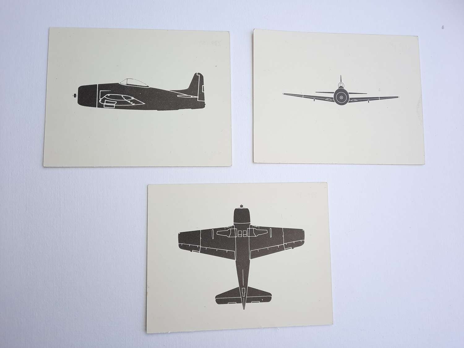 F8F Bearcat Aircraft Recognition Cards