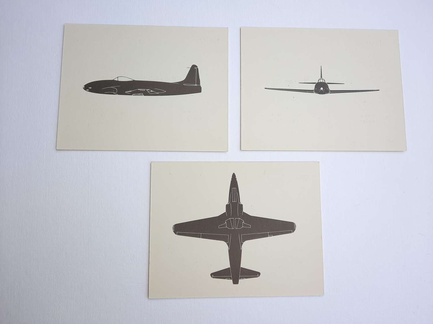 P-80 Shooting Star Aircraft Recognition Cards