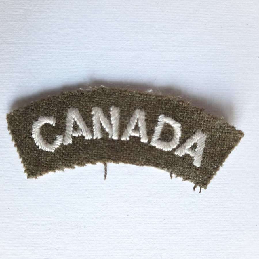 WW2 Canada Shoulder Title