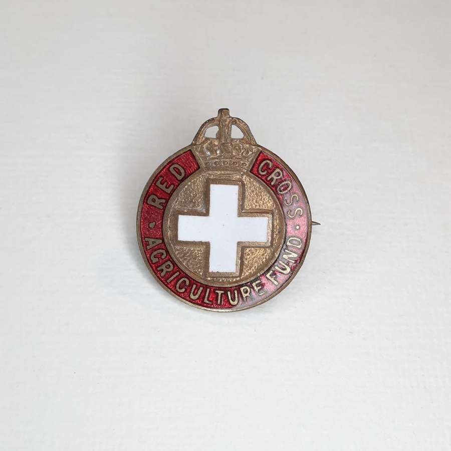 WW2 Red Cross Agriculture Fund Lapel Badge