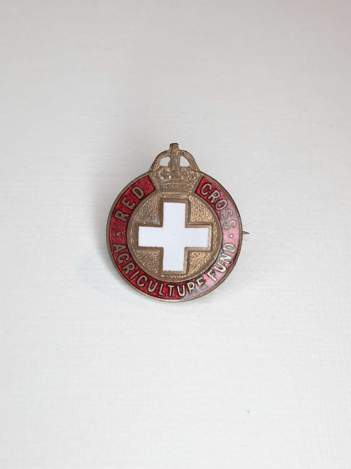 WW2 Red Cross Agriculture Fund Lapel Badge