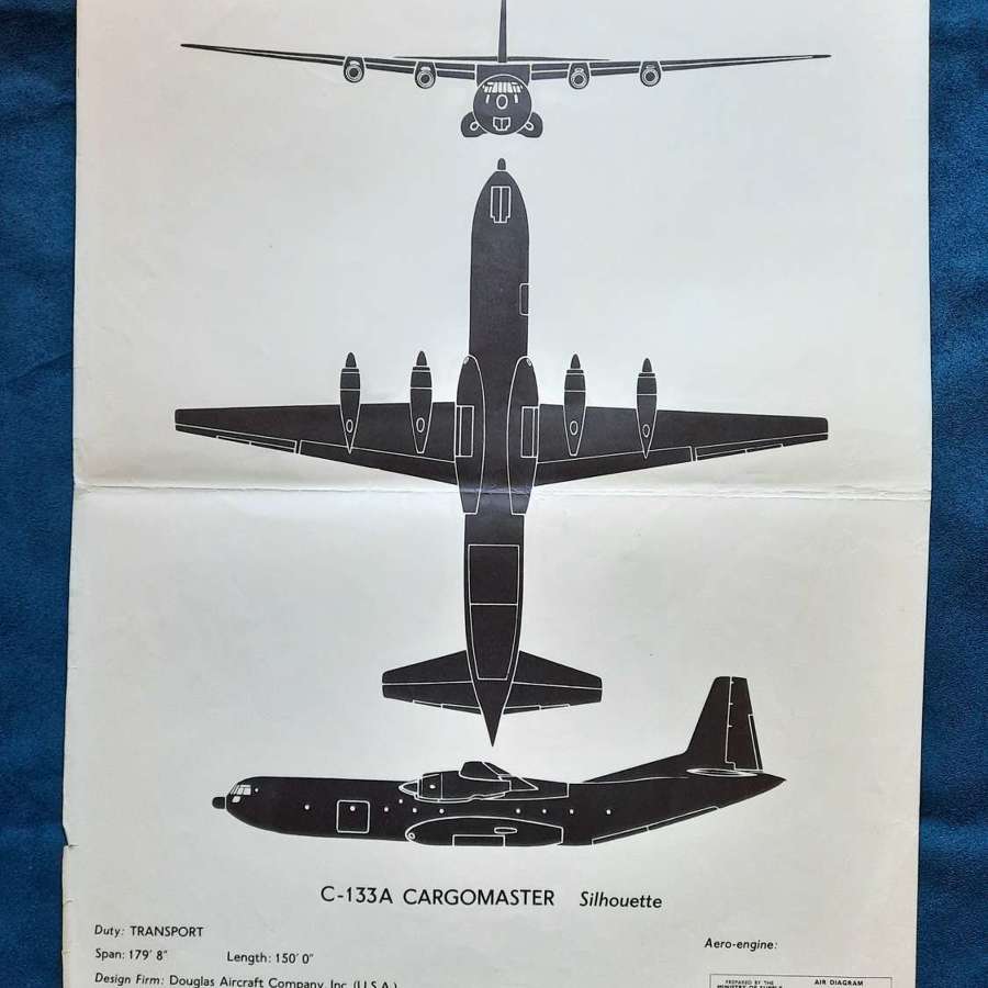 C-133A Cargomaster Recognition Poster