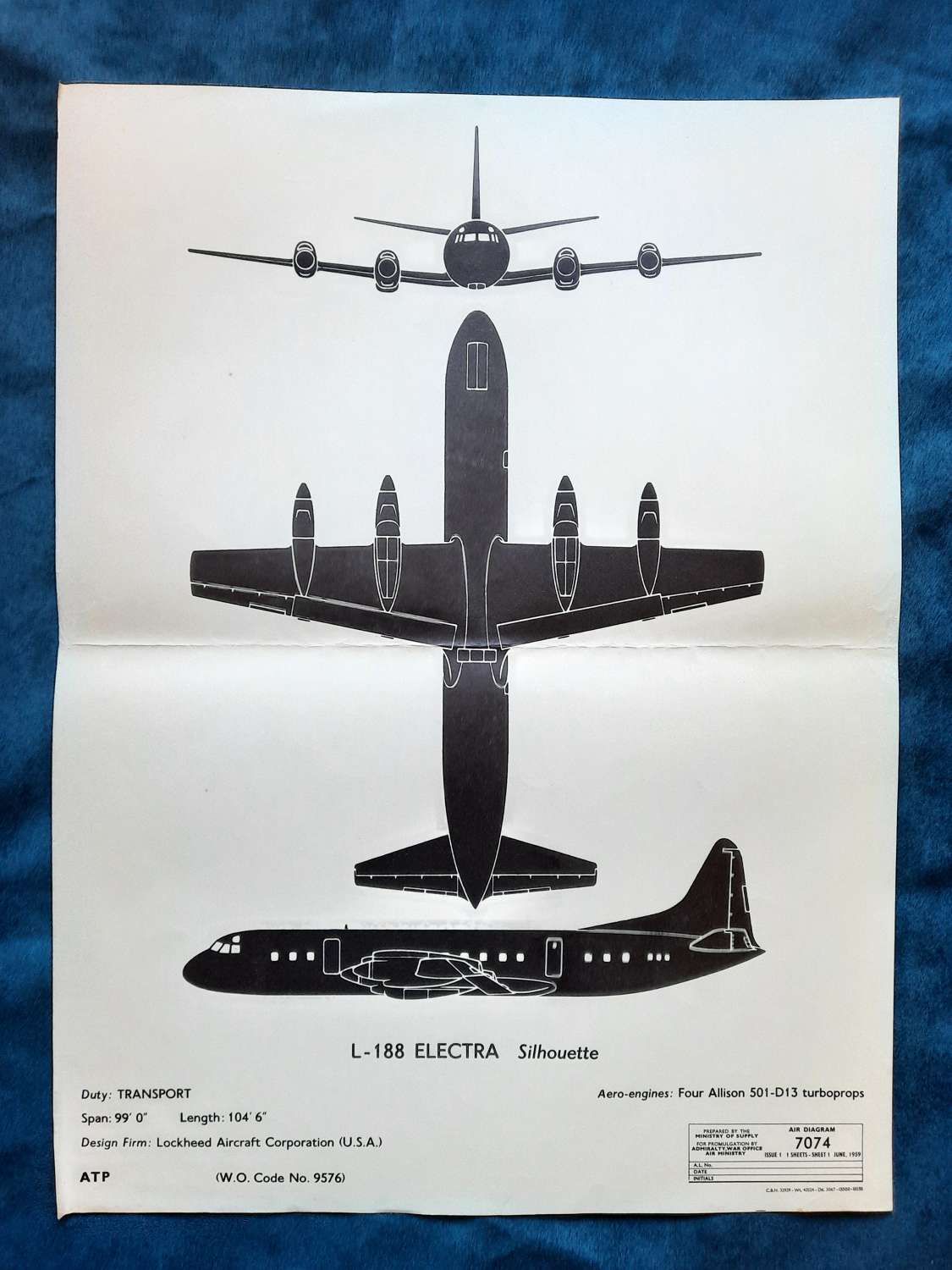 Lockheed L-188 Electra Recognition Poster
