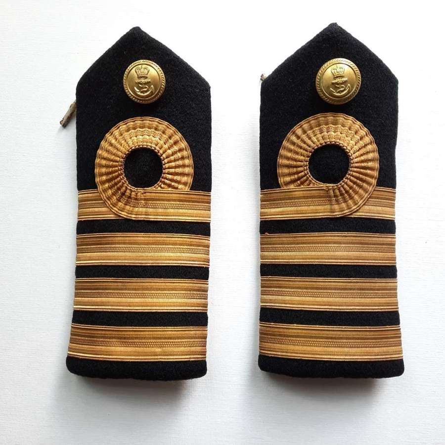 Pair of Royal Navy Captain's Shoulder Boards