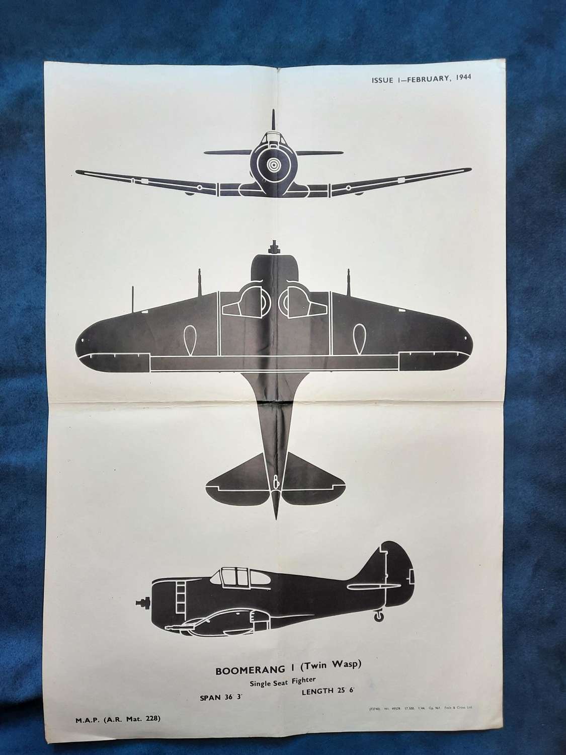 WW2 Boomerang Recognition Poster