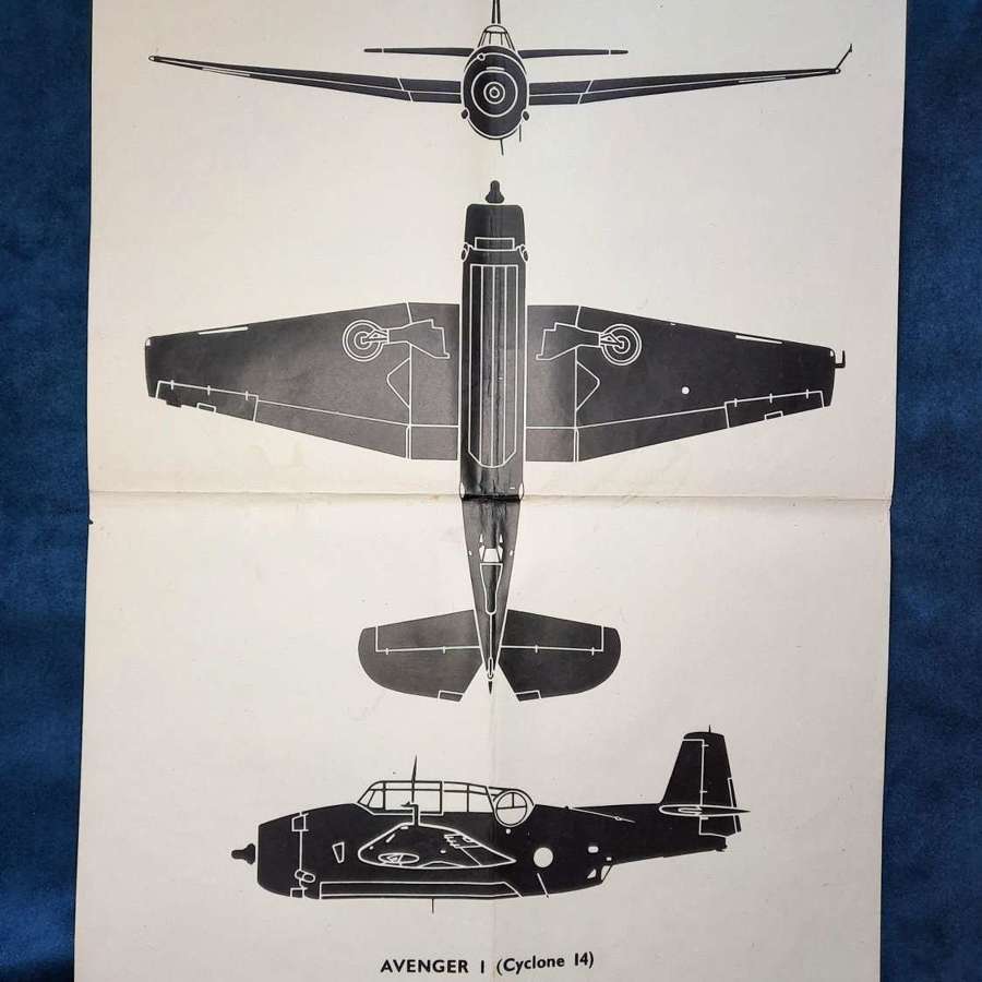 WW2 Grumman Avenger I Recognition Poster