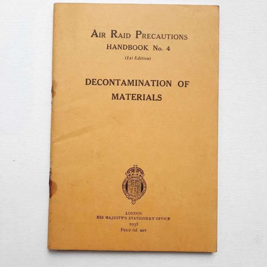WW2 ARP Decontamination of Materials Handbook