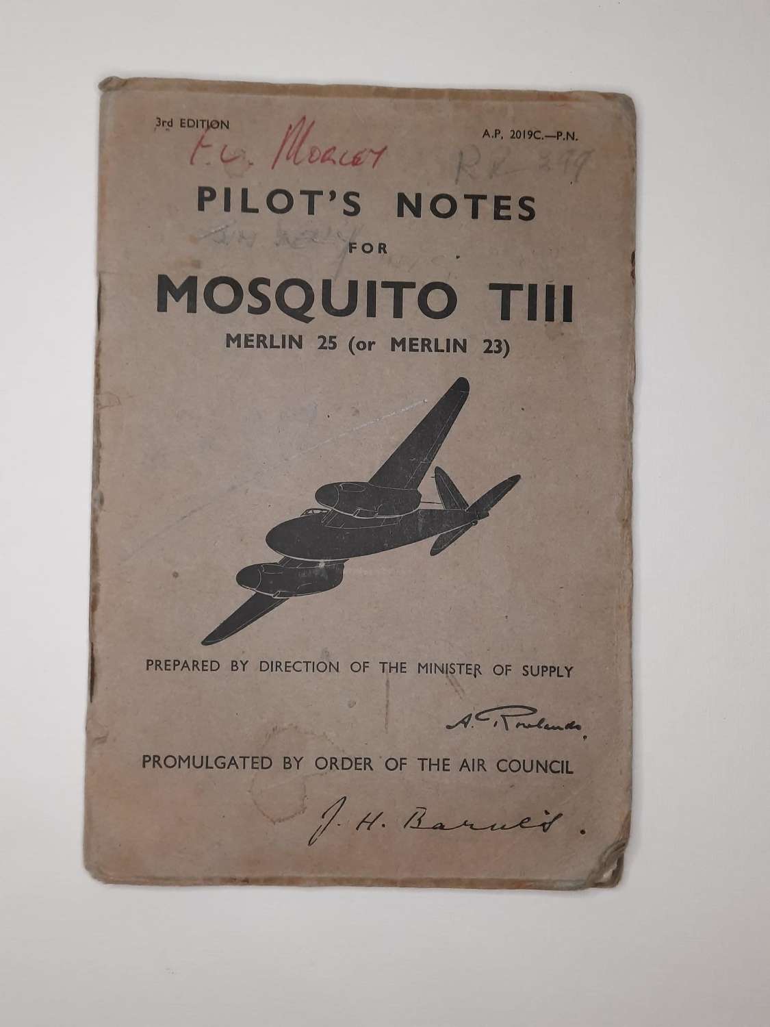 Mosquito TIII Pilot's Notes