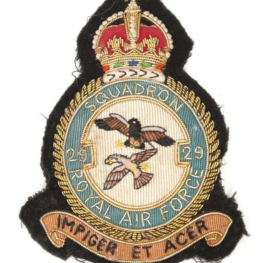 RAF 29 Squadron Blazer Badge