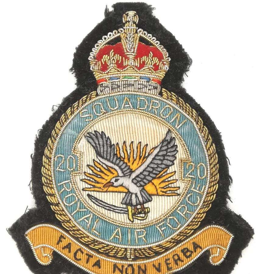 RAF 20 Squadron Blazer Badge