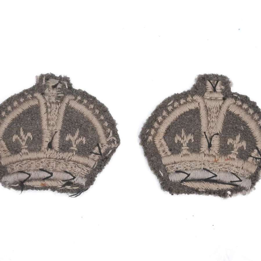 WW2 Warrant Officer 3rd Class King's Crowns