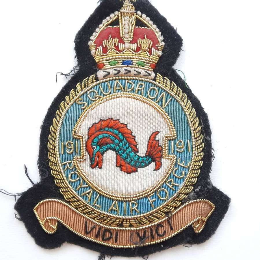 RAF 191 Squadron Blazer Badge
