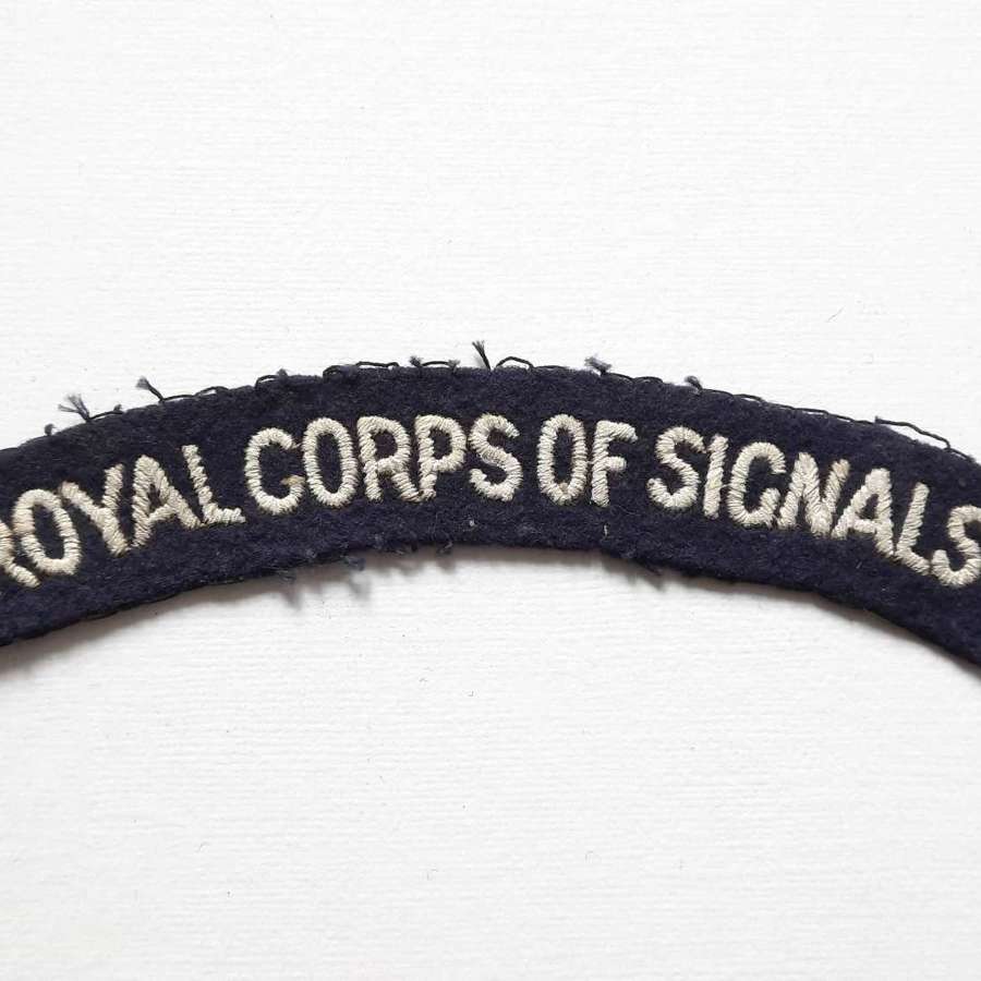 WW2 Royal Corps of Signal Shoulder Title