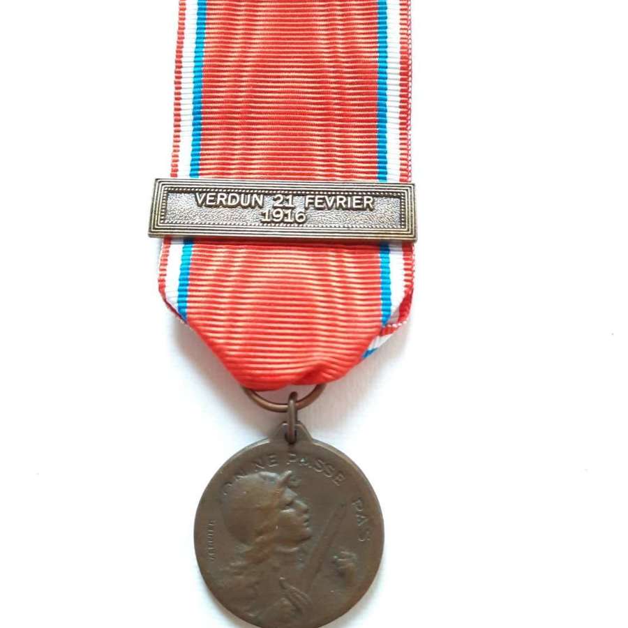WW1 Verdun Medal with Clasp