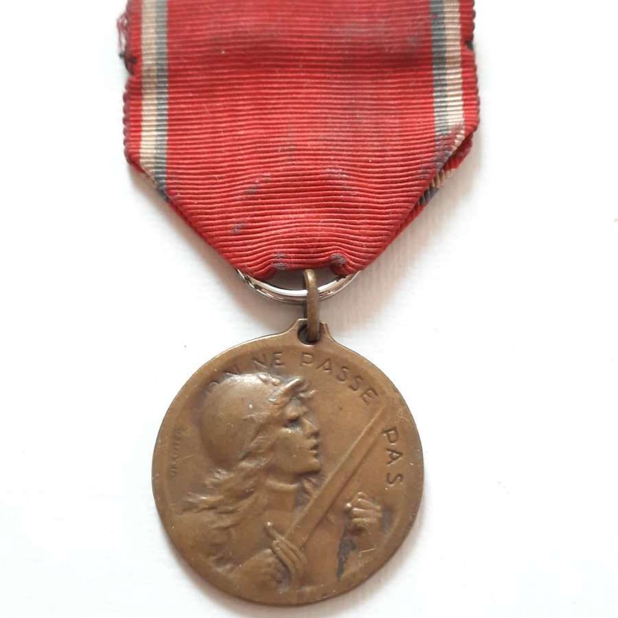WW1 Verdun Medal 'Vernier Issue'