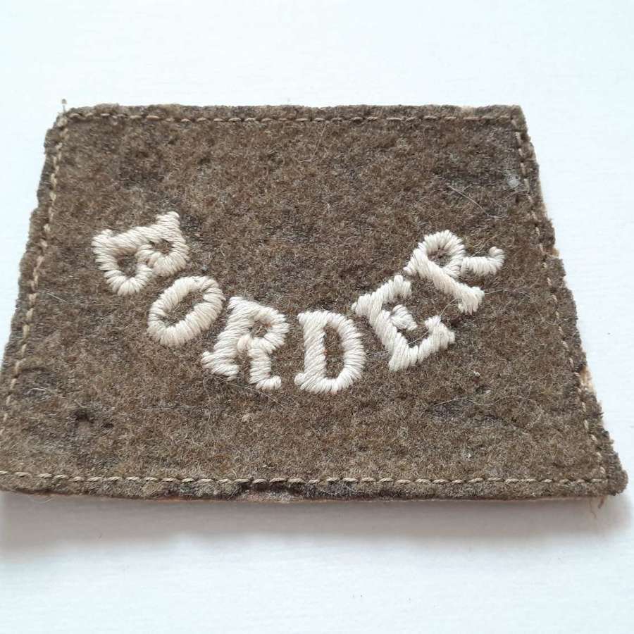 WW1 Border Regiment Slip On Title