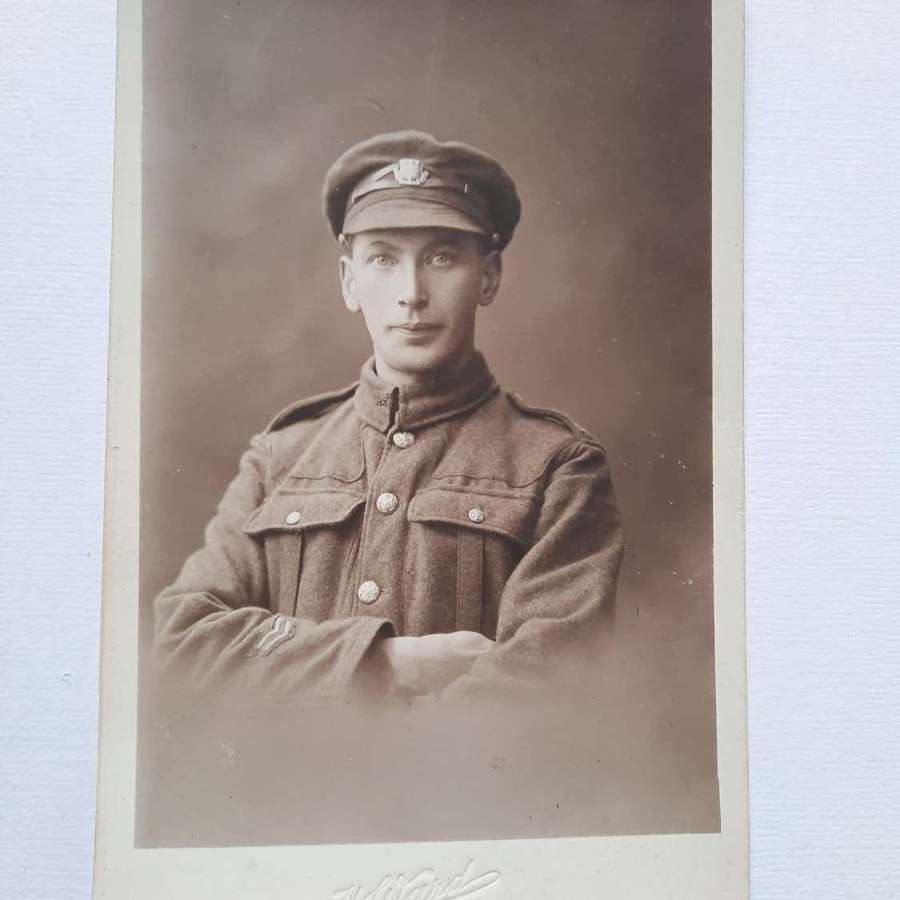 WW1 Soldier Army Ordnance Corps Portrait Postcard