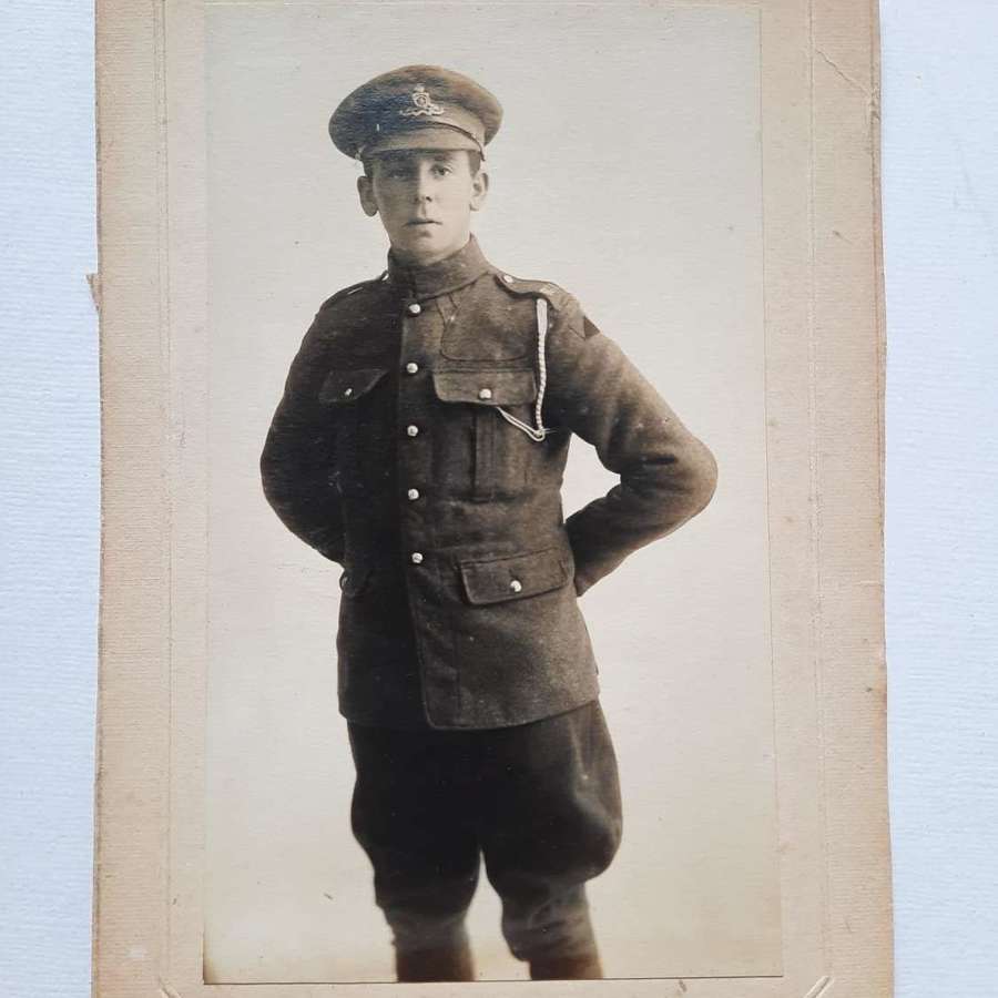WW1 Royal Horse Artillery Soldier Portrait Postcard
