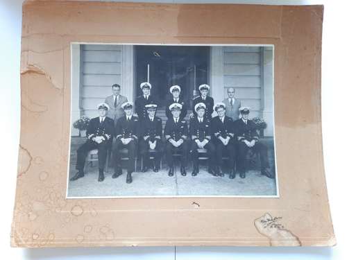 WW2 Royal Navy Officers Photo