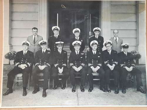 WW2 Royal Navy Officers Photo