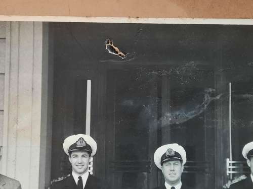WW2 Royal Navy Officers Photo