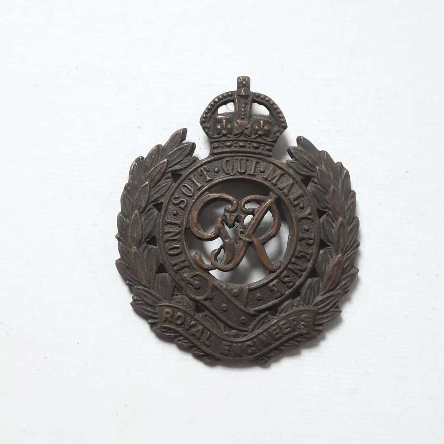 WW2 Royal Engineers Officer's Cap Badge