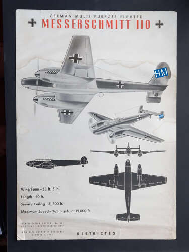 Me110 Recognition Poster