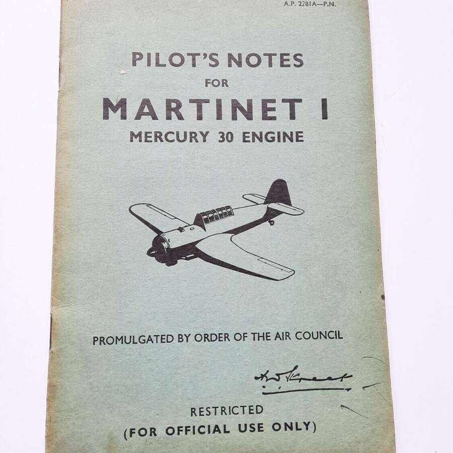 Martinet I Pilot's Notes