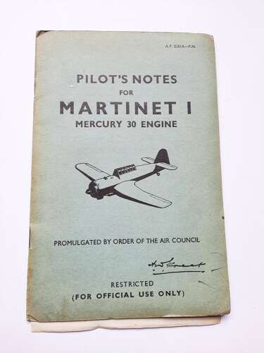 Martinet I Pilot's Notes