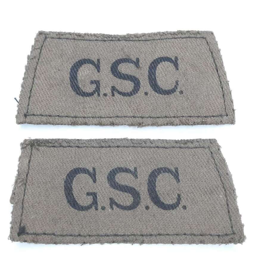 General Service Corps Printed Shoulder Titles