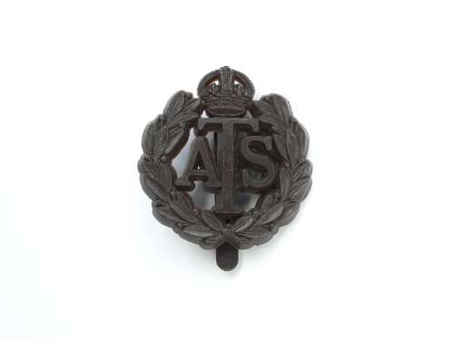 WW2 ATS Plastic Cap Badge