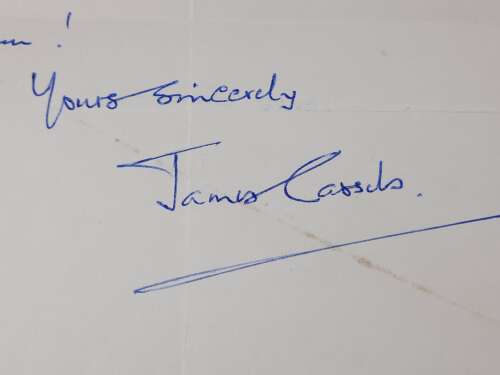 Field Marshal Cassels Autographed Letter