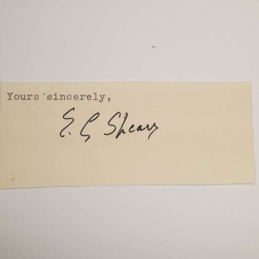 Major General Sir Edward Spears Autograph