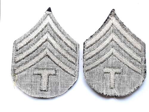 WW2 US Technical Sergeant Stripes